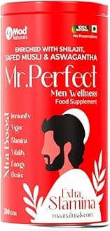 Mr. Perfect Men Wellness Supplement | Natural Support for Energy, Immunity, and Hormonal Balance | Powder | 300 gm | Pack of 1