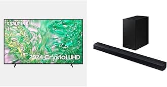 Samsung DU8070 Crystal UHD 4K 43" Smart TV UE43DU8070UXXU (2024) C430 2.1ch 270W Soundbar Speaker (2023)
