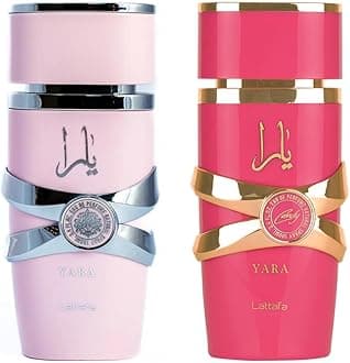 Yara Eau de Parfum Spray + 100ml Yara Candy Eau de Parfum Spray for Women - Pack of 2