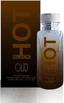 HOT Black Oud Perfume for Men | 100ML EDP with Apple, Citruses, Cinnamon, Saffron, Agarwood, and Sandalwood – Luxurious Parfum Men | Long Lasting Mens Fragrances | Gifts for Men