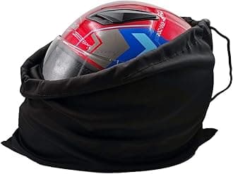 Motorcycle Helmet Bag Welding Storage Carrying Bag for Riding Bicycle Sports Universal Tool Made of Nylon Cloth with Locking Drawstring, Not for Full Face Helmet.