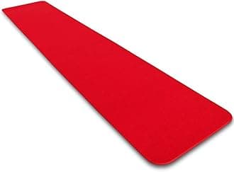 Red Carpet Aisle Runner - 3 Ft x 30 Ft - Real Carpet, Bound Edges, Low Pile Height, Stain Resistant, Event Runway Rug for Wedding, Hollywood Movie Award Ceremony Party Decoration