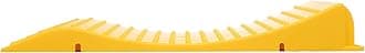 Homeon Wheels Tire Saver Ramps Anti-Slip Pads Design, Car Tire Wheel Ramps for Flat Spot and Flat Tire Prevention, Tire Savers for Storage, Carrying Bag, Easy to Store 4 Pack (WH-400) Yellow