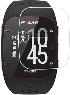 Screen Protector Compatible with Polar M430 / M400,[3 Pack] 9H Hardness Tempered Glass Screen Protector for Polar M400/430 with Scratch-Resistant Anti-Fingerprint