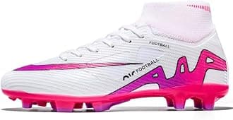 Men's Soccer Shoes Football Cleats High-Tops Lace-Up Non-Slip Spikes Indoor Outdoor Sports Athletic Baseball Lacrosse Sneaker