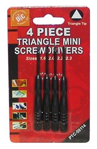 4-piece Triangle Mini Screwdrivers Set 59114