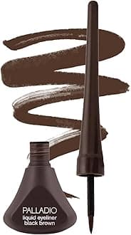 Palladio Liquid Eyeliner | Easy Application With Long-Lasting Results | Smudge Proof & Waterproof | Perfect Finish For Picture Perfect Eyes | Black Brown | 3.8 Ml