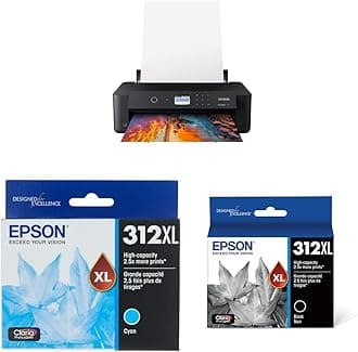 EpsonExpression Photo XP-15000 Wireless Color Wide-Format Printer - T312 Claria Photo HD Ink High Capacity Cyan & Black Cartridges
