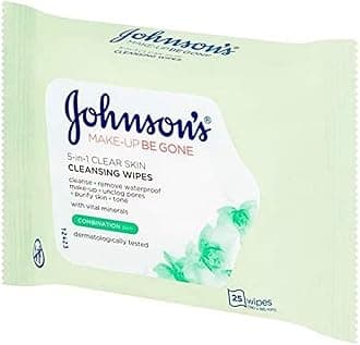 Face Care Make-up Be Gone Clear Skin Wipes, Pack of 1 x 25