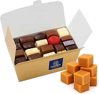 Luxury Belgian Chocolate Gift Box (500 g Ballotin) – Assorted Pralines, Ganache, Truffles & Creams with FREE Fudge Slab | Premium Chocolatier Gift Selection