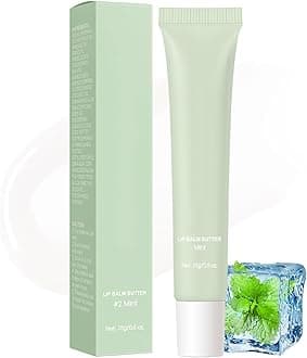 Summer Lip Glossy Butter Balm, Instant Moisture Sheer Tint, Non-Sticky, Conditioning Formula to Soothe & Repair Dry, Chapped Lips, Jelly Lip Stain with Natural Scent (#2Mint, 1Pc)