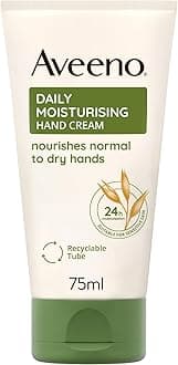 – Daily Moisturising Hand Cream, With Nourishing Oat, Suitable For Sensitive Skin, 24-Hour Moisturisation, Protects Hands from Dryness, Unscented Non-Greasy and Fast Absorbing Formula, 75ml