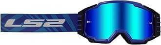 Helmets Charger Pro Motorcycle OTG Goggle (Blue with Blue Iridium Lens)