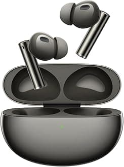 realme Buds Air 6 Pro True Wireless Earbuds, 50dB Noise Reduction, ANC to Ears and Environment, Hi-Res Sound, LDAC, 3D Audio, 40H Battery, Wireless Charging, Bluetooth 5.3 - (Titanium Twilight)