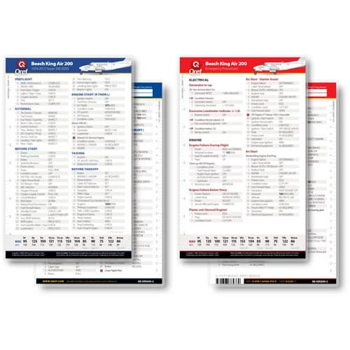 Qref Cessna 172 Universal Checklist Card