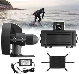 288W Electric Motorized Surfboard, 12V Kayak Surfboard Rechargable Jet Powered Surfboard Kit, Surf & SUP Fin Battery Electric Fin Stand Up Paddle Board Motor Surf Board