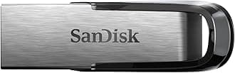 SANDISK Ultra Flair USB Type-A Flash Drive 512GB (USB 3.0 memory stick with transfer speeds up to 150MB/s read, Password protection, Durable, Sleek Metal Casing) Silver/Black