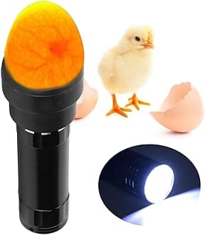 Egg Candler, Egg Candler Tester 9 Lamp Cool Light Easy to Operate, Durable Safe Egg Lamp Incubator with Lanyard for Schools Laboratories Breeding Stations
