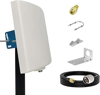 SignalPlus WiFi Antenna Outdoor Long Range, Outdoor WiFi Directional Antenna, Dual Band WiFi Panel Antenna 2.4GHz 5.8GHz 5GHz, 15dBi, for WiFi Router, WiFi Access Point, AP, 3meter Cable, RP-SMA, SMA