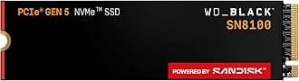WD_BLACK 1TB SN8100 NVMe Internal Gaming SSD Solid State Drive - Gen 5 PCIe 5.0x4 M.2 2280, Up to 14,900MB/s - WDS100T1X0M