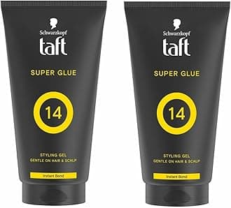 SchwarzkopfTaft Power Gel Super Glue 14 Hold 150ml x 2 Gel
