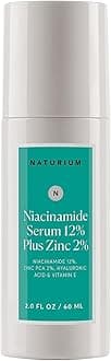 Niacinamide Face Serum 12% Plus Zinc 2% Jumbo, Anti-Aging, Pore Minimizer & Dark Spot Corrector with Hyaluronic Acid & Vitamin E, Vegan & Cruelty-Free, 2 oz