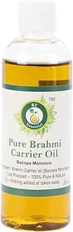 R V Essential Pure Brahmi Oil 100ml (3.38oz)- Bacopa Monnieri (100% Pure and Natural Rare Herb Series)
