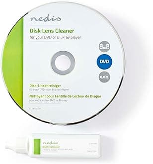 Nedis Blu-ray, DVD & CD-ROM Lens Cleaner Disk with Ultra-thin Brush & 20 ml CD Liquid Cleaner