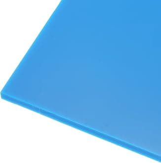 Rebower 305 x 305 x 6mm HDPE Plastic Sheet, High Density Polyethylene Sheet Cutting Board Blue Solid Block, [for Marine, DIY, Home Floor]