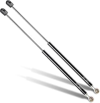 HUOPO C1621219 26 inch 45 lb/200 N Gas Struts Shocks 26" Lift Support for Tonneau Cover Undercover Replacement Parts Pickup Bed Cover Boat Engine Tool Box Lid Spring C16-21219,2pcs