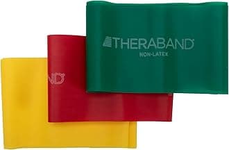 Resistance Bands Set, Professional Non-Latex Elastic Band For Exercise, Physical Therapy, & Rehab, Yellow & Red & Green, Beginner