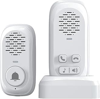 PANDAAR Wireless Intercom Doorbell,1000ft Range Doorbells for Home,Full Duple...