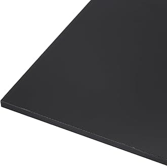 Rebower 1219 x 152 x 12mm HDPE Plastic Sheet, High Density Polyethylene Sheet Cutting Board Black Solid Block, [for Marine, DIY, Home Floor]