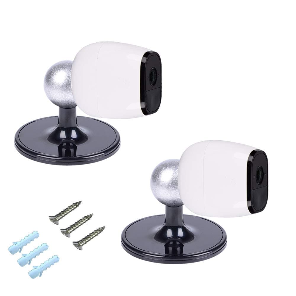 Table Ceiling Mounts Compatible with Magnetic Arlo Pro/Arlo Pro 2 Camera and SimpliSafe Outdoor Security Camera (2 Pack Black)