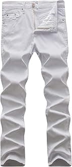 WULFUL Mens Slim Fit Comfortable Stretch Denim Pants