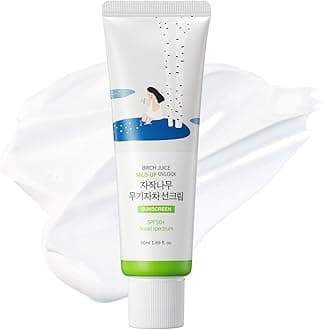 ROUND LAB Birch Juice Mild-up Sunscreen UV LOCK 1.69 Fl Oz | SPF 50+ broad spectrum, Mineral Zinc Oxide, for Sensitive Skin, Control Oil and Sebum, Korean Sunscreen