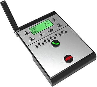 Wireless Intercom System Smart Digital Voice Calling Machine Wireless Office Intercom Machine Telephone Intercom for Business Office House Calling Room to Room Intercom System(use with host)