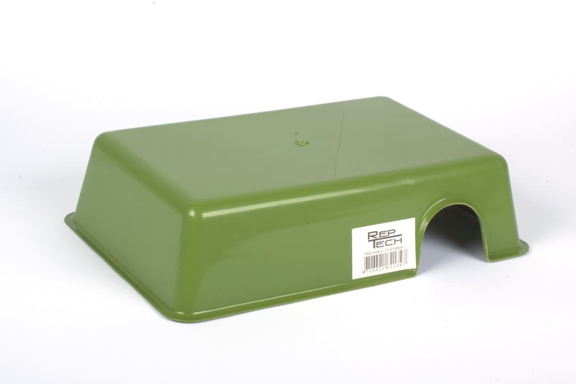 easy clean reptile hideouts (Rectangular, Large 31 x 21 x 8 cm)