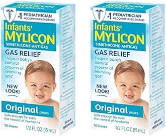 Mylicon Gas Relief Drops for Infants and Babies, Original Formula, 0.5 Fl Oz (Pack of 2)