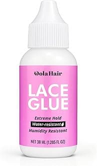 Dolahair Extreme Hold Lace Glue for Wigs, Waterproof, Invisible Bonding, 1.285 Ounce