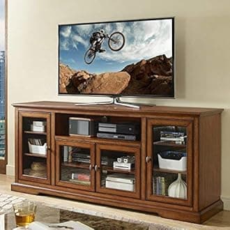 - Sheesham Solid Wood Natural Finishing Tv Entertainment Unit for Home Ample Storage, Natural Finish, and Modern Design| for Bedroom - 18X70X30 Inch