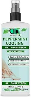 Peppermint Cooling Foot/Hand Spray – Revitalize and Refresh with a Refreshing Peppermint Formula, Soothes Tired Feet, Cooling Sensation, Reduces Odor, Boosts Circulation (50ml Spray)