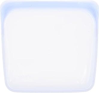 Stasher Sandwich Bag (Amethyst) | Reusable Freezer Bags For Travel and Food Storage | Silicone Plastic Food Bags | 21cm x 20.3cm x 1.3cm / 440ml