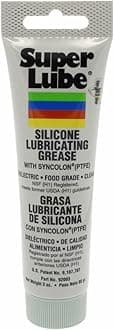 92003 Silicone Lubricating Grease with PTFE, 3 oz Tube, Translucent White