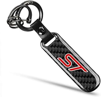 1PCS Car Keychain compatible with ST excellent carbon fiber texture Keychain detachable key rings