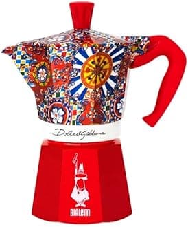 Bialetti Dolce & Gabbana Mocha Express 3 Cup Open Fire (Coffee Maker, Espresso Maker, Makinetta)