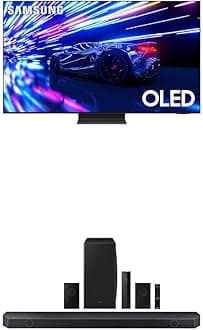 SAMSUNG 55-Inch Class OLED 4K S95D Series HDR Pro Smart TV (QN55S95D, 2024 Model) w HW-Q910D 9.1.2 ch Soundbar w/Dolby Audio, Surround Sound Expansion, Adaptive Sound, 2024