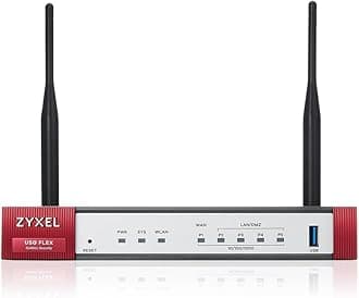 VPN Firewall 350 Mbps VPN Speed | 10-User Recommendation | 2 Gigabit LAN Ports, GIGabit WAN Port, IPv6 Support, Advanced Security Features, USGFLEX50AX-US0101F