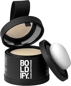 BOLDIFY Hairline Powder - Root Touch Up Hair Color for Gray Coverage - Bald Spot Concealing Hair Powder for Women and Men - 24-Hour Stain-Proof - Light Blonde