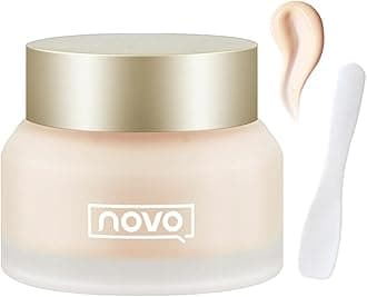 Novo Liquid Foundation Cream, Novo Concealer Face Foundation Base Cream Makeup Powerful Concealer Full Coverage Waterproof Long-Lasting Concealer Moisturizing Liquid Foundation (natural color)